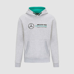 Mikina s logom Mercedes-AMG Petronas, sivá