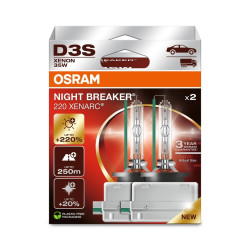 Osram xenónové výbojky XENARC NIGHT BREAKER LASER (XN2) D3S (2ks)