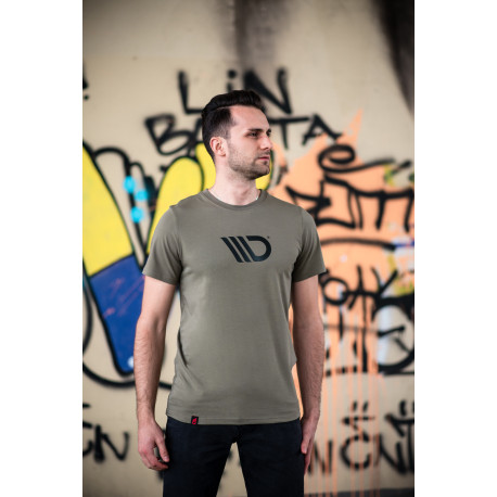 Tričká Pánske tričko MAXTON DESIGN, khaki | race-shop.sk