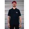 MAXTON Design mens polo t-shirt, navy blue