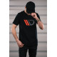 Tričká MAXTON Design tričko, čierna s červeným logom | race-shop.sk