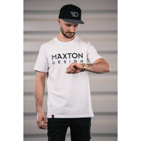 Tričká Pánske tričko MAXTON DESIGN, biela | race-shop.sk