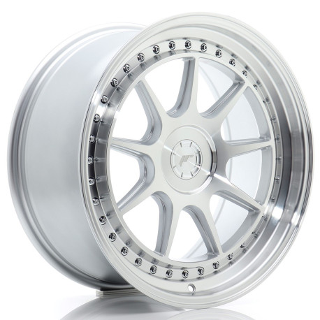 Hliníkové disky Japan Racing JR47 18x8,5 ET15-35 5H BLANK Silver Machined Face | race-shop.sk