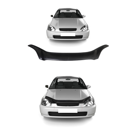 Deflektory kapoty RACES Kryt prednej kapoty 4MM HONDA CIVIC 1995-2000 | race-shop.sk