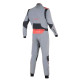 Kombinézy Alpinestars FIA pretekárska kombinéza Hypertech V3, Mid Šedá/čierna/červená fluo | race-shop.sk
