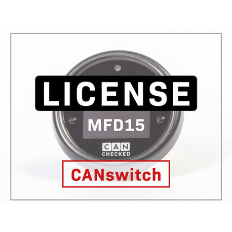 CANCHECKED display CANchecked license License Can switch for MFD15 | race-shop.sk