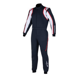 FIA pretekárska kombinéza ALPINESTARS GP Race V2, čierna/biela/červená