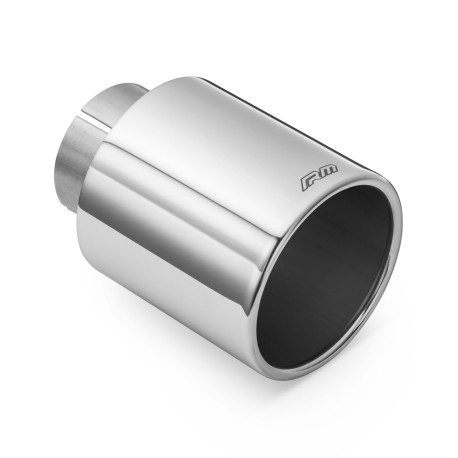 S jedným výstupom RM Motors koncovka z leštenej nehrdzavejúcej ocele KPZP 89mm, vstup 50mm | race-shop.sk
