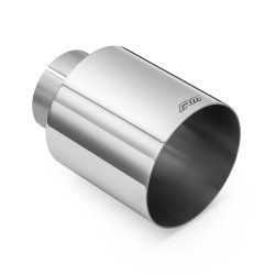 RM Motors koncovka z leštenej nehrdzavejúcej ocele KPCP 101mm, vstup 63,5mm