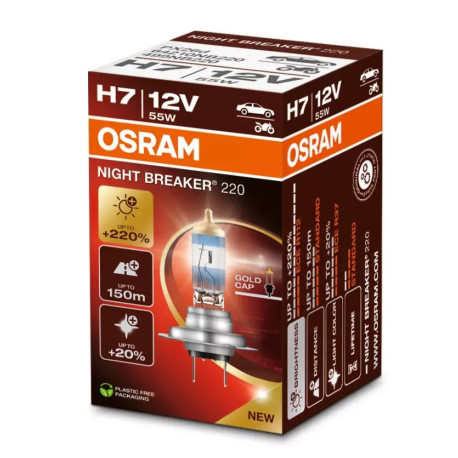 Žiarovky a xenónové výbojky Osram halogénové žiarovky NIGHT BREAKER 220 H7 (1ks) | race-shop.sk