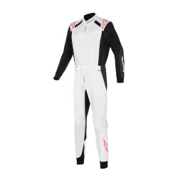 FIA pretekárska kombinéza ALPINESTARS KMX-5 V3, biela/čierna/červená