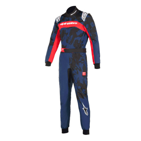 Kombinézy Alpinestars FIA kombinéza KMX-9 V3 Graphic 5, Námornícka modrá/červená | race-shop.sk