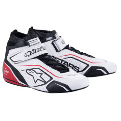 Topánky FIA Alpinestars Tech-1 T V3, biela/čierna/červená