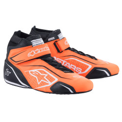 Topánky FIA Alpinestars Tech-1 T V3, Oranžová Fluo/Čierna/Biela