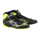 FIA pretekárske topánky Alpinestars Tech-1 Z V3, čierna/fluo žltá