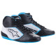 Kartingové topánky Alpinestars Tech-1 K Start V2, čierna/biela/svetlomodrá