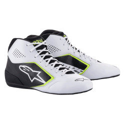 Kartingové topánky Alpinestars Tech-1 K Start V2, biela/čierna/fluo žltá