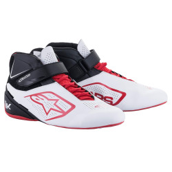 Kartingové topánky Alpinestars Tech-1 K V2, biela/čierna/červená