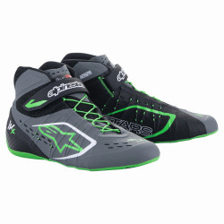Kartingové topánky Alpinestars Tech-1 KX V2, Čierna/tmavosivá, fluo zelená