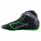 Topánky Kartingové topánky Alpinestars Tech-1 KX V2, Čierna/tmavosivá, fluo zelená | race-shop.sk