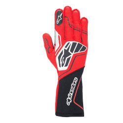 Závodné rukavice Alpinestars Tech-1 ZX V4 s FIA, Čierna/červená