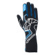 FIA pretekárske rukavice Alpinestars Tech-1 Race V4 (vonkajšie šitie), čierna/modrá