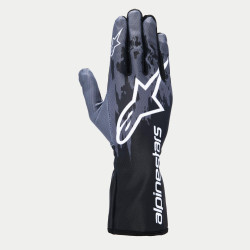 FIA kartingové rukavice Alpinestars Tech-1 K V3 (vonkajšie šitie), čierna/antracitová