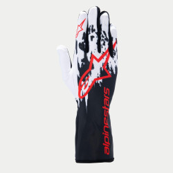 Rukavice Alpinestars Tech-1 K V3 s FIA, Čierna/biela/červená
