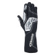 FIA kartingové rukavice Alpinestars Tech-1 KX V4 (vonkajšie šitie), čierna/antracitová