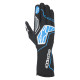 FIA kartingové rukavice Alpinestars Tech-1 KX V4 (vonkajšie šitie), čierna/modrá