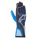 Kartingové rukavice Alpinestars Tech-1 K Race V2 Future (vnútorné šitie), námornícka modrá/čierna