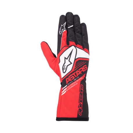 Rukavice Detské kartingové rukavice Alpinestars Tech-1 K Race S V2 Corporate (vnútorné šitie), červená/čierna | race-shop.sk