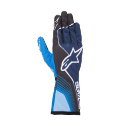 Detské kartingové rukavice Alpinestars Tech-1 K Race S V2 Future (vnútorné šitie), námornícka modrá/čierna