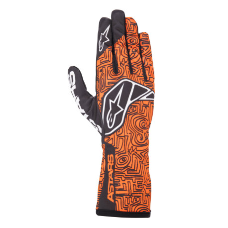 Rukavice Rukavice Alpinestars Tech-1 K Race V2 Vertical, Oranžové fluo | race-shop.sk