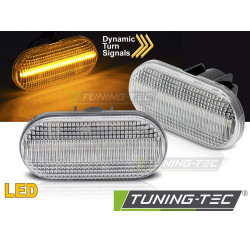 BOČNÉ SMEROVKY BIELE LED SEQ pre RENAULT CLIO II / TWINGO II / SCENIC / KANGOO