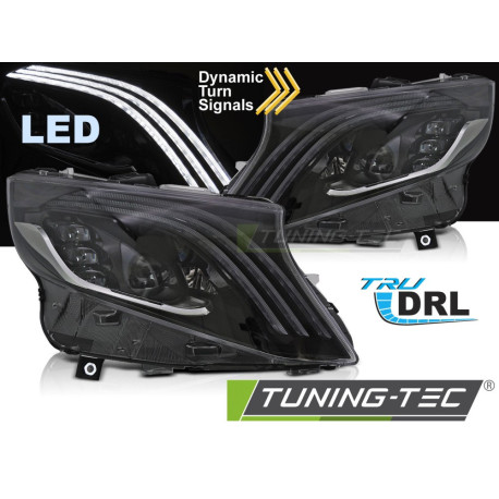 Osvetlenie PREDné SVETLÁ LED ČIERNE pre MERCEDES VITO W447 14-23 | race-shop.sk