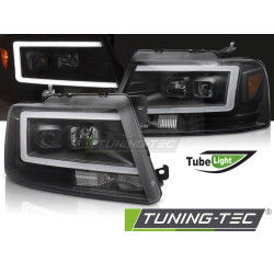 FORD F150 MK 11 04-08 TUBE LED PREDNÉ SVETLÁ ČIERNE