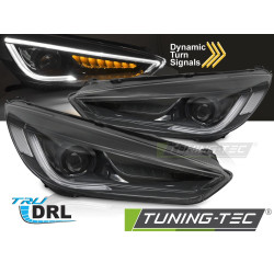 FORD FOCUS MK3 14-18 ČIERNE LED DENNÉ SVETLO
