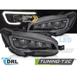 Svetlomety TUBE LED ČIERNE pre SUBARU WRX 14-22