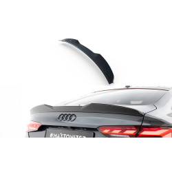 MAXTON DESIGN lip kufra 3D pre Audi A5 Sportback F5, lesklá čierna