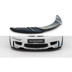 MAXTON DESIGN predný splitter pre BMW 1 M Coupe E82, lesklá čierna
