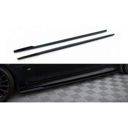 MAXTON DESIGN difúzory prahov pre BMW 7 Long M-Pack G12, lesklá čierna, V2