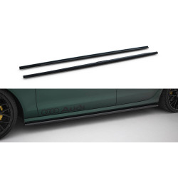 MAXTON DESIGN difúzory prahov pre Audi A6 S-line / S6 C7, lesklá čierna, V2
