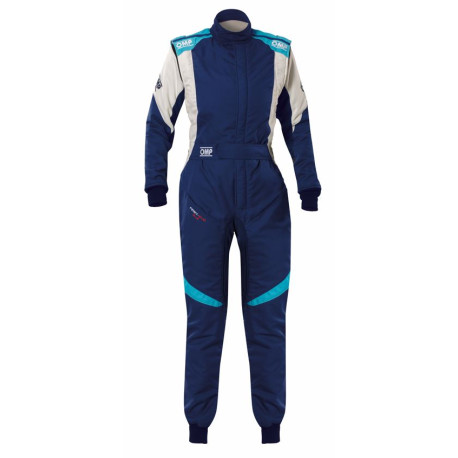 Kombinézy FIA KOMBINÉZA OMP FIRST EVO ELLE my2025 navy modrá/tiffany | race-shop.sk