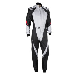 CIK-FIA DETSKÁ KOMBINÉZA OMP KS-3X, šedá/čierna