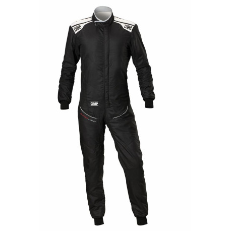 Kombinézy FIA pretekárska kombinéza OMP TECNICA SuperLight, čierna/strieborná | race-shop.sk