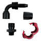 Fitingy 90° PTFE Snap-on fitting AN10 90° - Black | race-shop.sk