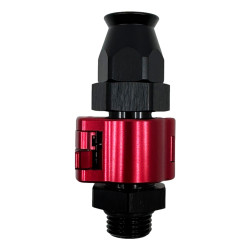 PTFE Snap-on fitting AN6 priamy - Čierny