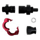 Fitingy priame PTFE Snap-on fitting AN10 priamy - Čierny | race-shop.sk