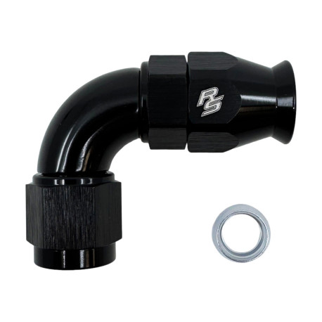 Fitingy 90° PTFE kovaný FULL FLOW fitting AN4 90° | race-shop.sk
